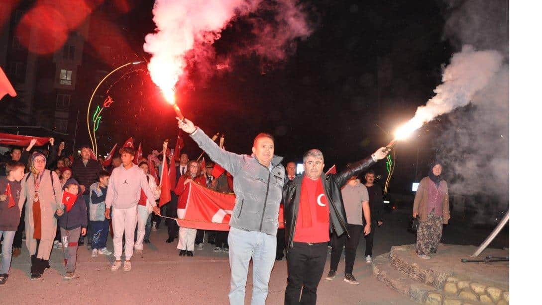 ''Cumhuriyetimizin 101. Yılı Kutlamaları Kapsamında Bayrak Yürüyüşü Yapıldı''